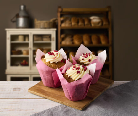 Raspberry & White Chocolate Muffin