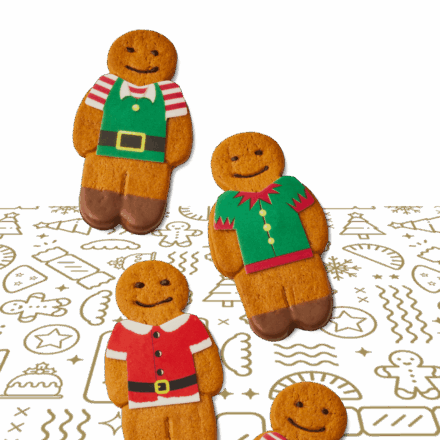 Gingerbread Santa & Elves