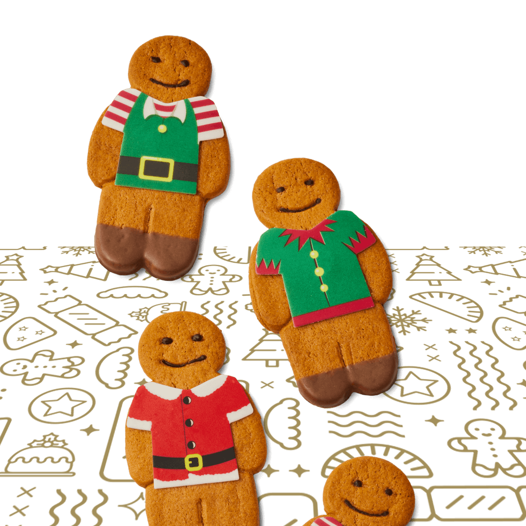 Gingerbread Santa & Elves