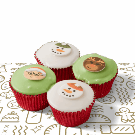 Festive Face Buns (4 pack)