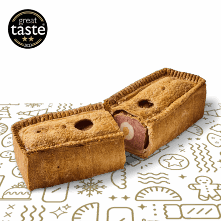 Gala pork pie with egg