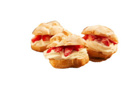 Strawberry Choux Bun