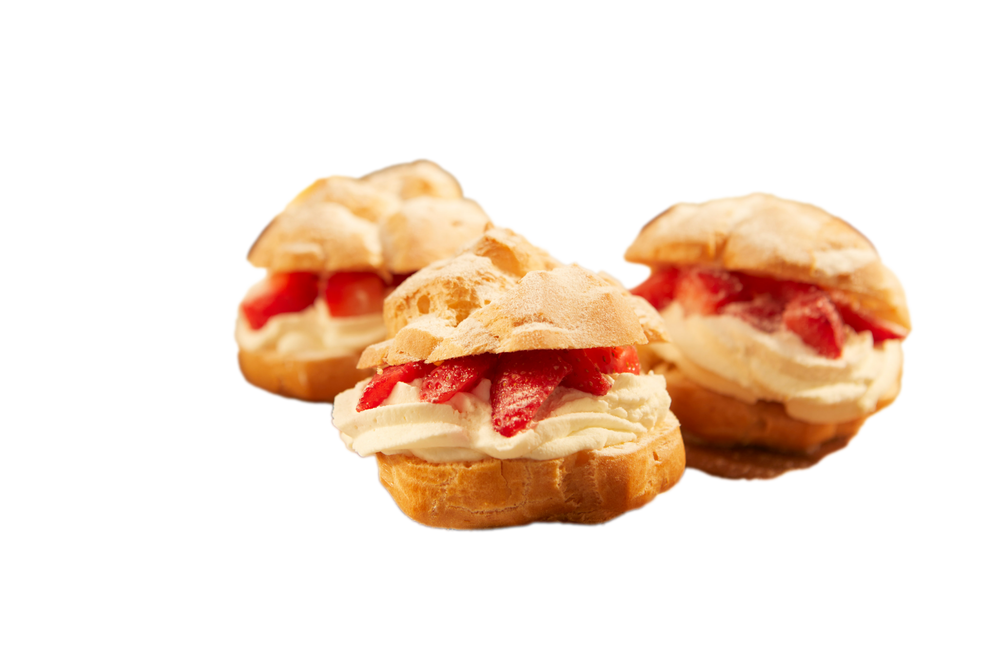 Strawberry Choux Bun